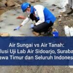 Uji air bersih, air limbah sidoarjo, surabaya, jawa timur, indonesia
